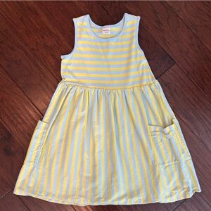 Hanna Andersson Yellow and Blue Striped Dress